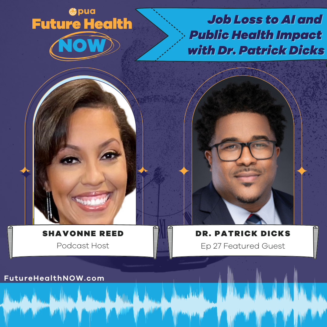 Shavonne Reed and Patrick Dicks sit down to talk about job loss to AI and the public health impact.